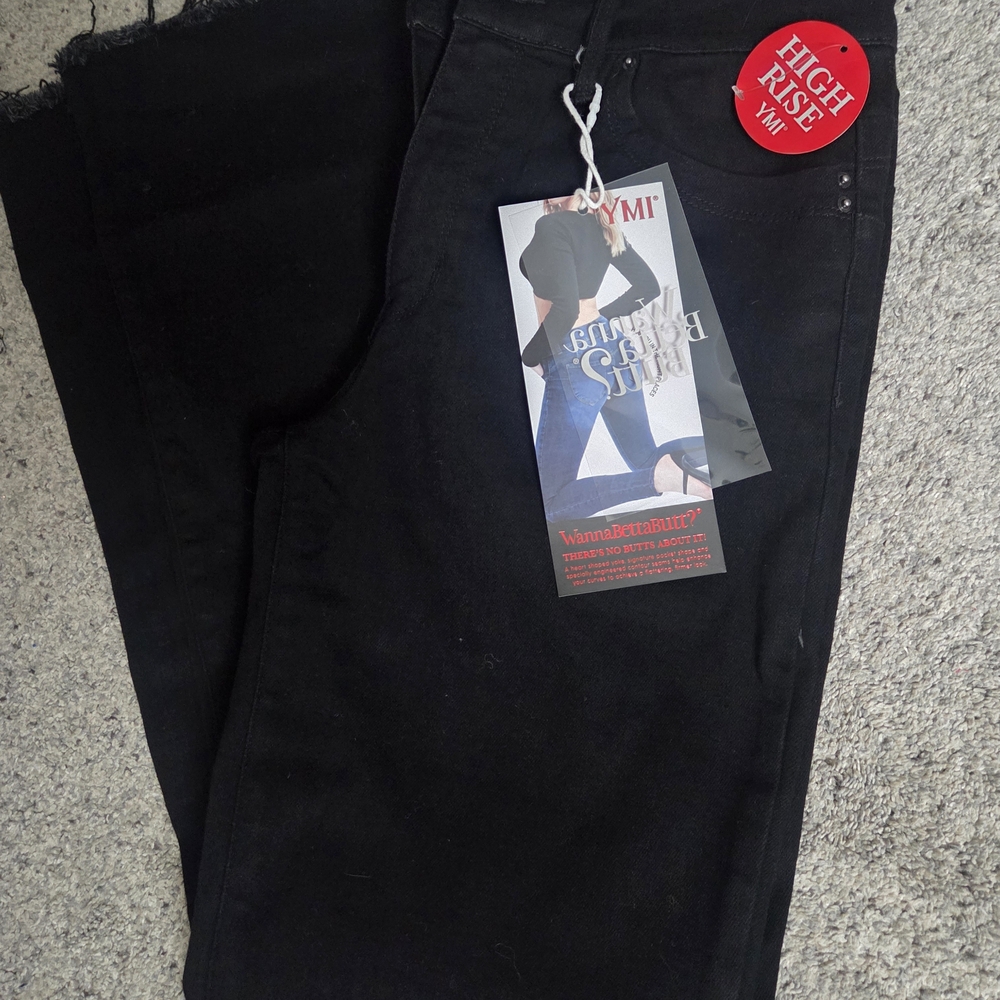 High Rise Black Jeans